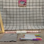 Светодиодная доска для заметок и рисования Bambi DIY3020, размер 30х20 см. Изображение №4