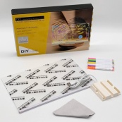 Светодиодная доска для заметок и рисования Bambi DIY3020, размер 30х20 см. Изображение №5