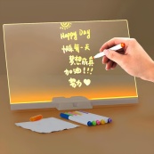 Светодиодная доска для заметок и рисования Bambi DIY3020, размер 30х20 см. Изображение №6