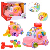 Дитяча розвиваюча іграшка "Машинка-сортер" HE0548 музика, світло, 24 см. Зображення №3