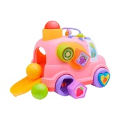 Дитяча розвиваюча іграшка "Машинка-сортер" HE0548 музика, світло, 24 см. Зображення №7