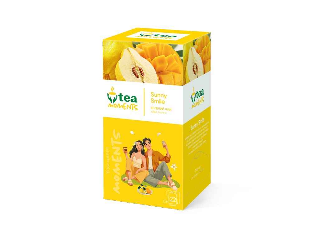 Чай пакетований фруктовий та травяний Sunny Smile 39,6г (1,8) NEW 22 пакетиків ТМTea Moments Чай пакетований фруктовий та травяний Sunny Smile 39,6г (1,8) NEW 22 пакетиків ТМTea Moments