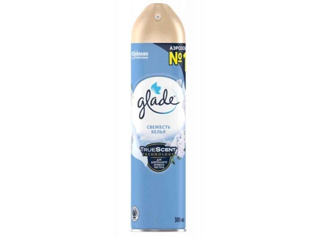 Освiжувач повiтря спрей 300мл Свіжість білизни ТМ GLADE Освiжувач повiтря спрей 300мл Свіжість білизни ТМ GLADE