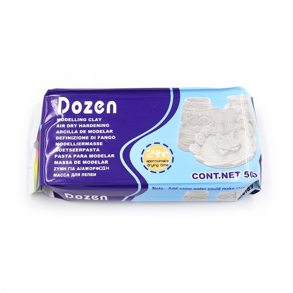 Маса для для ліплення "Dozen" DSCN0667 білий, 500 грам Маса для для ліплення "Dozen" DSCN0667 білий, 500 грам