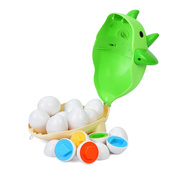 Дитяча каталка на палиці "Динозаврик" XQS2087A, яйця-пазли 12 штук. Зображення №2 Дитяча каталка на палиці "Динозаврик" XQS2087A, яйця-пазли 12 штук. Зображення №2