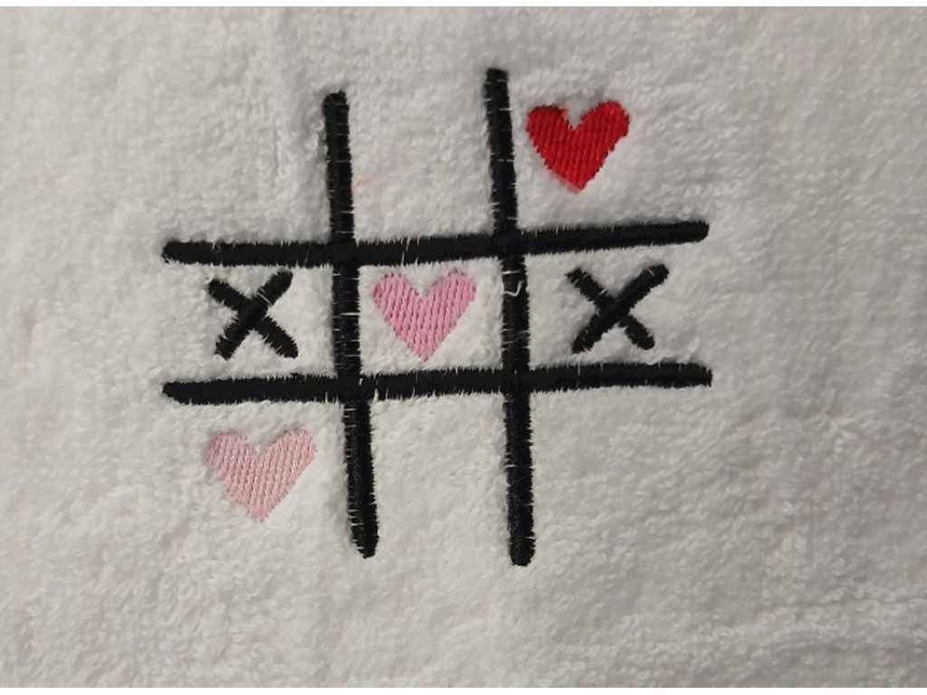 Рушник 40*60 махровий (однонитка), щ. БІЛИЙ / 1005 Хрестики нулики ТМ DAISY Рушник 40*60 махровий (однонитка), щ. БІЛИЙ / 1005 Хрестики нулики ТМ DAISY