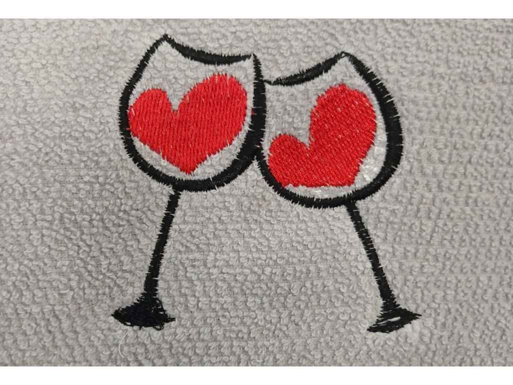 Рушник 40*60 махровий (однонитка), щ. СІРИЙ / Е2025-138 СІРИЙ / Е2025-138 Бокали ТМ DAISY Рушник 40*60 махровий (однонитка), щ. СІРИЙ / Е2025-138 СІРИЙ / Е2025-138 Бокали ТМ DAISY