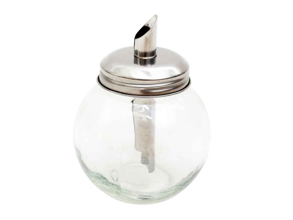 Цукорниця 250мл скляна з металевим дозатором ТМ BONADI Цукорниця 250мл скляна з металевим дозатором ТМ BONADI