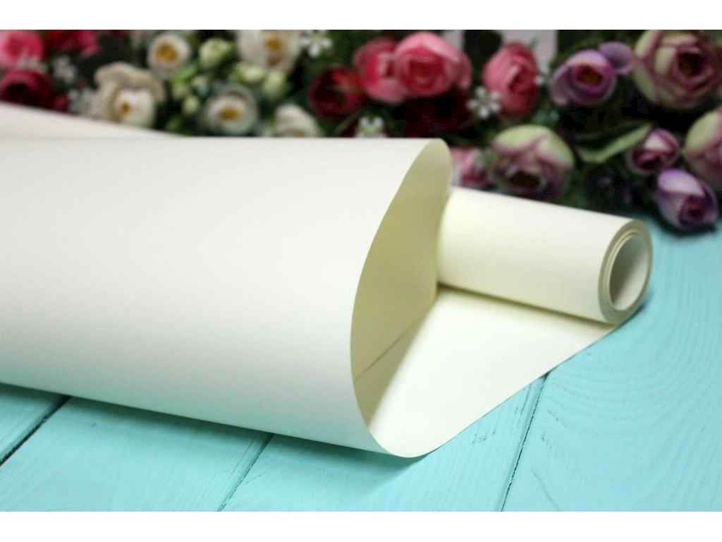 Калька для квітів 65см*8м 260г айворі преміум №25 ТМУПАКОВКИН Калька для квітів 65см*8м 260г айворі преміум №25 ТМУПАКОВКИН