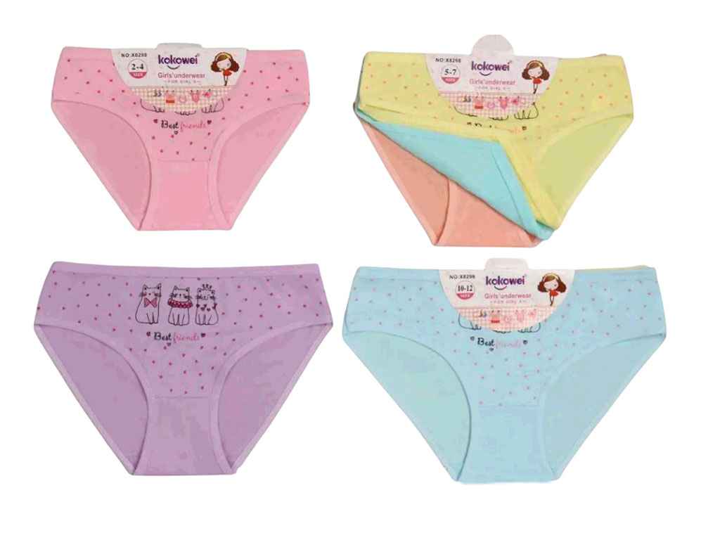 Труси в асортименті для дівч арт.8298 3шт/уп р.10-12 років ТМ КИТАЙ Труси в асортименті для дівч арт.8298 3шт/уп р.10-12 років ТМ КИТАЙ