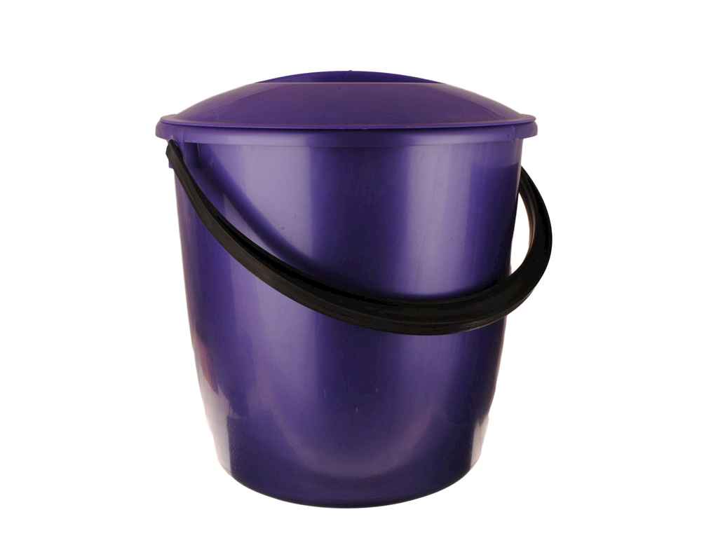 Відро пл. 8л харч. з кришкою бузкове ТМ МЕД Відро пл. 8л харч. з кришкою бузкове ТМ МЕД