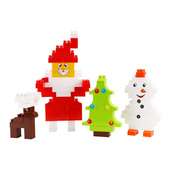 Детский конструктор "Новогодний" 8805TXK в чемодане. Изображение №5