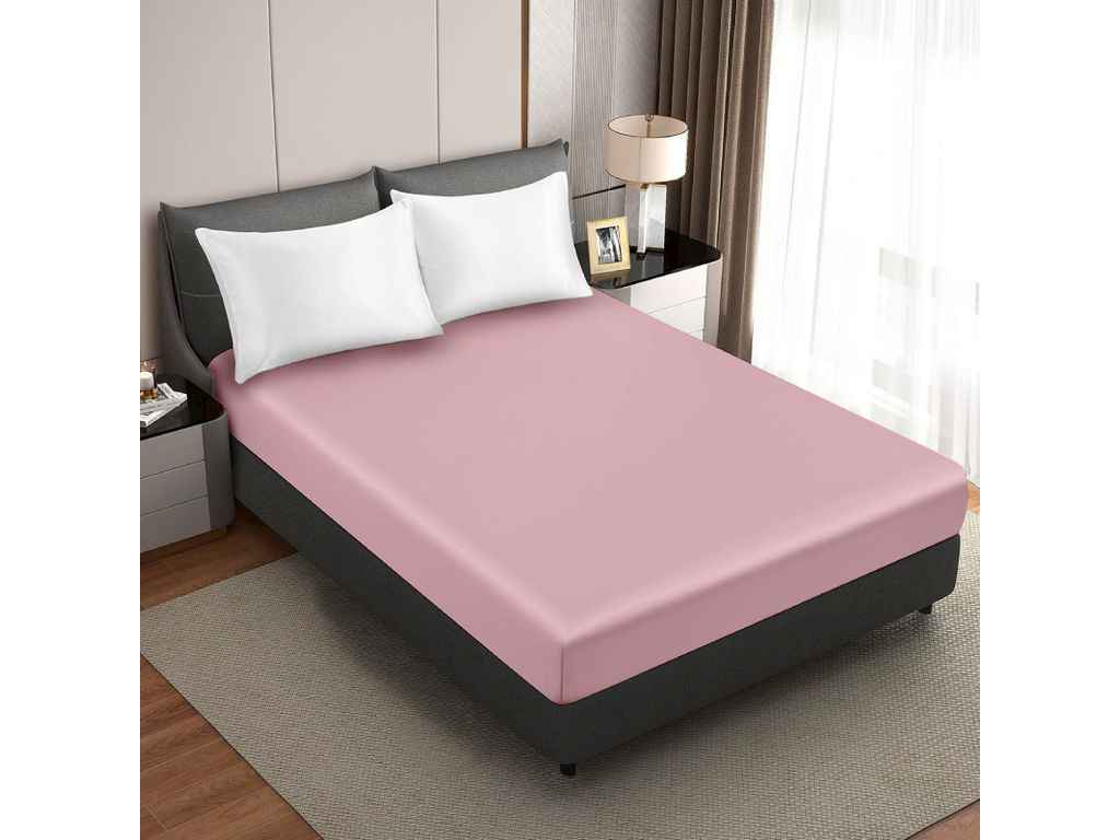 Простирадло на резинці 180*200 бавовна арт.10-5-24 рожевий ТМ КОЛОКО Простирадло на резинці 180*200 бавовна арт.10-5-24 рожевий ТМ КОЛОКО