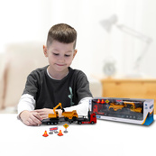 Ігровий набір Автоперевізник TechnoDrive 541757.270 самоскид, екскаватор. Зображення №10