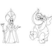 Раскраска "Игра с цветом. Аладдин" 1426003 Disney Малыш, 12 страниц. Изображение №2 Раскраска "Игра с цветом. Аладдин" 1426003 Disney Малыш, 12 страниц. Изображение №2