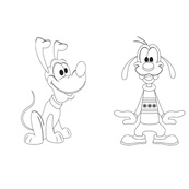 Розмальовка "Гра з кольором. Міккі Маус" 1426005 Disney Маля, 12 сторінок. Зображення №3