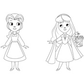 Розмальовка "Гра з кольором. Принцеса" 1426002 Disney Маля, 12 сторінок. Зображення №2