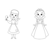 Розмальовка "Гра з кольором. Принцеса" 1426002 Disney Маля, 12 сторінок. Зображення №3