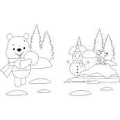 Раскраска "Игра с цветом. Винни Пух" 1426004 Disney Малыш, 12 страниц. Изображение №2