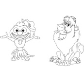 Розмальовка "Гра з кольором. Король Лев" 1426001 Disney Маля, 12 сторінок. Зображення №2