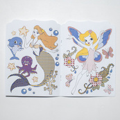 Водна розмальовка "Принцеси" 10171025, 8 сторінок, 22 наліпки. Зображення №4