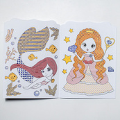 Водна розмальовка "Русалки" 10171027, 8 сторінок, 19 наліпок. Зображення №3 Водна розмальовка "Русалки" 10171027, 8 сторінок, 19 наліпок. Зображення №3