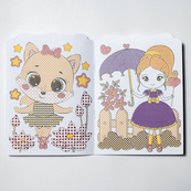 Водна розмальовка "Дівчата" 10171026, 8 сторінок, 20 наліпок. Зображення №5