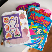 Водна розмальовка "Принцеси" 10171025, 8 сторінок, 22 наліпки. Зображення №12