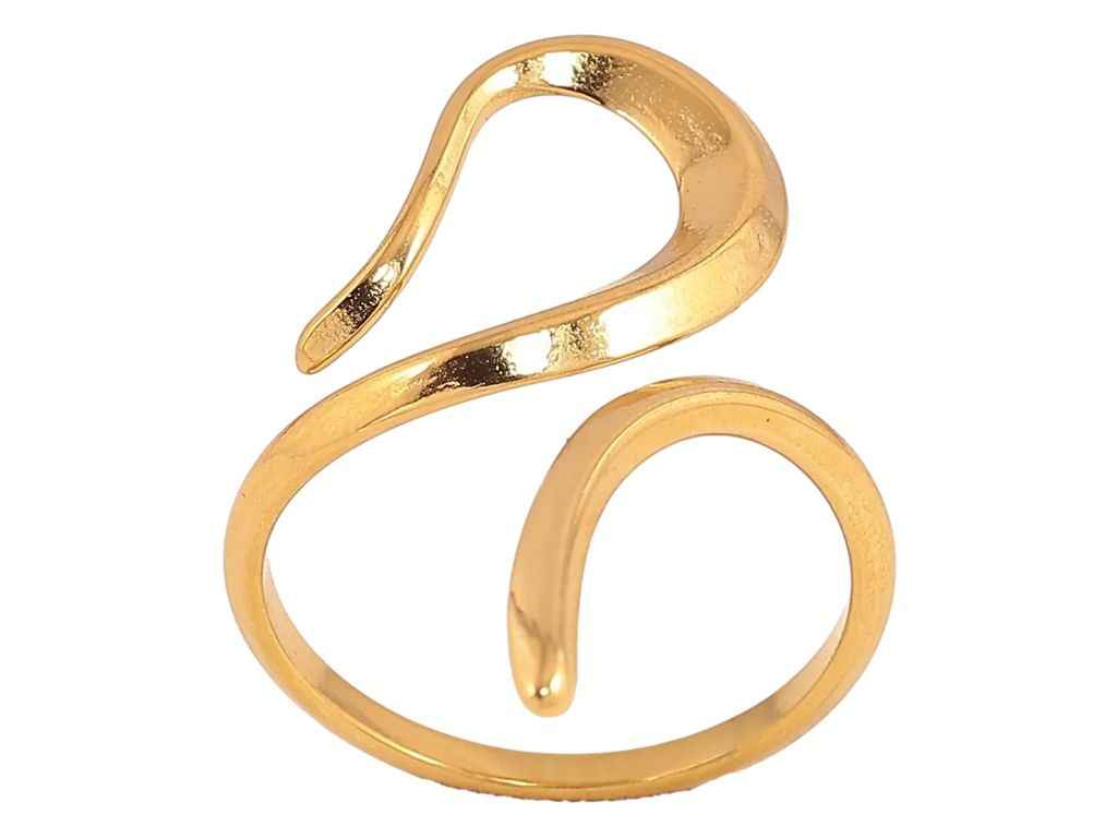 Каблучка TTM Stainless Steel 14К Завиток (11425) р.17-18 ТМ XUPING Каблучка TTM Stainless Steel 14К Завиток (11425) р.17-18 ТМ XUPING