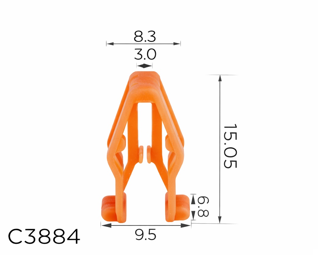 Скоби C3884 обшивки салону, панелі приладів Toyota,Lexus 9046705171, 09660042 ( уп. 100 шт.) Скоби C3884 обшивки салону, панелі приладів Toyota,Lexus 9046705171, 09660042 ( уп. 100 шт.)
