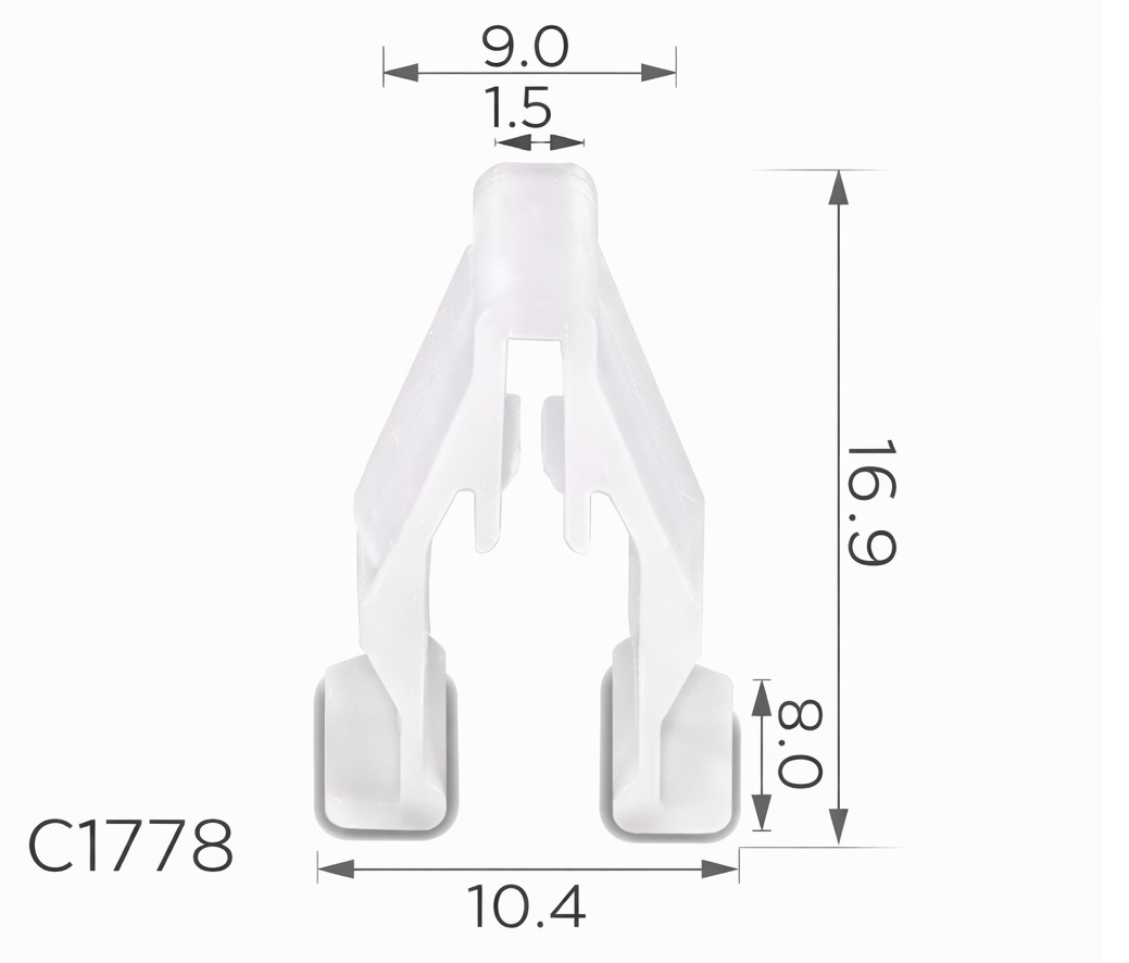 Кліпси C1778 панель приладів Honda 90666SDAA01 ( уп.100шт) Кліпси C1778 панель приладів Honda 90666SDAA01 ( уп.100шт)