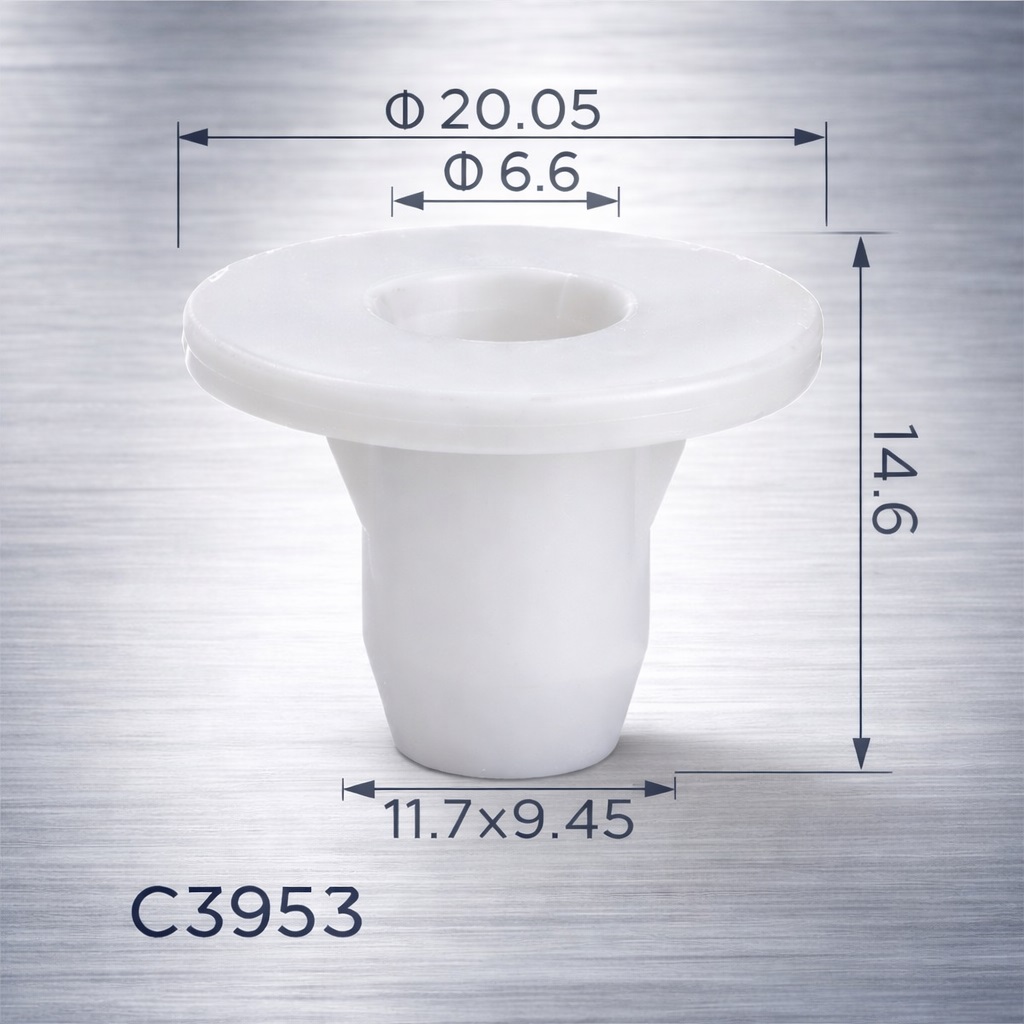 Кліпси C3953 фара передня Model 3/Model Y (147320200A) (уп.100шт) Кліпси C3953 фара передня Model 3/Model Y (147320200A) (уп.100шт)