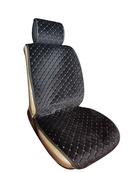 Накидки сидінь "Алькантара" VIP Чорна/Ромб/без бічної підтримки(1 шт) з Підголовником(10mm товщина). Зображення №2