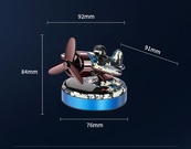 Ароматизатор на сонячній панелі "Літак з пілотом" 10мл XY-2 (Ocean). Зображення №2