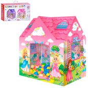 Детская палатка "Домик принцесс" MR 1300 с шариками, 104х70х94 см. Изображение №2
