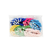 Набір резинок для волосся 0303-1078 різнокольорові, 18 штук, з намистиною. Зображення №4 Набір резинок для волосся 0303-1078 різнокольорові, 18 штук, з намистиною. Зображення №4