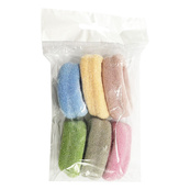 Набор резинок для волос "Люрекс" 0307-973-1, 6 штук, разноцветные. Изображение №2