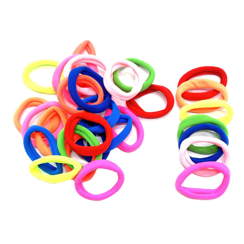 Набор резинок для волос 0307-1132, 30 штук, микрофибра Набор резинок для волос 0307-1132, 30 штук, микрофибра