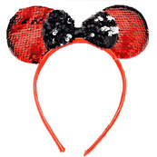 Набор ободков для волос "Микки" 0106-264 ушки в пайетках, 6 штук. Изображение №2 Набор ободков для волос "Микки" 0106-264 ушки в пайетках, 6 штук. Изображение №2