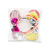 Набор ободков для волос "Микки" 0106-264 ушки в пайетках, 6 штук. Изображение №3 Набор ободков для волос "Микки" 0106-264 ушки в пайетках, 6 штук. Изображение №3