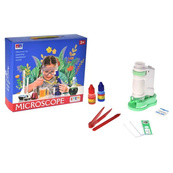 Дитяча іграшка "Мікроскоп" 3108B(Blue) щипці, скло в комплекті. Зображення №2