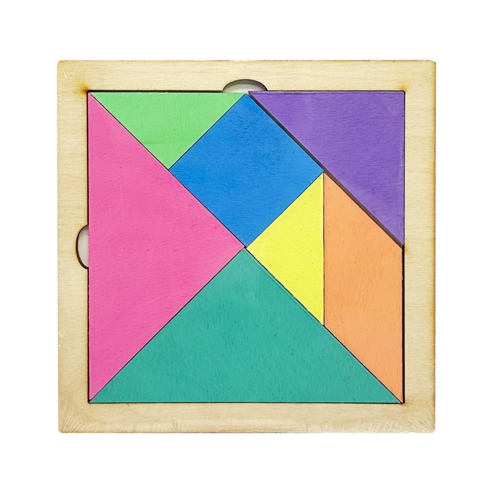 Дитяча розвиваюча іграшка "Танграм" AS-7112, О-00008 кольоровий, дерево, 12х12 см Дитяча розвиваюча іграшка "Танграм" AS-7112, О-00008 кольоровий, дерево, 12х12 см