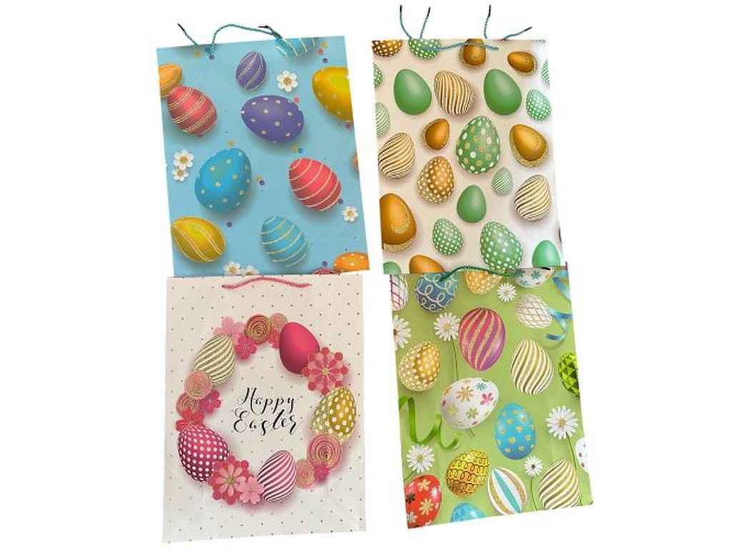 Пакет великодній S Easter eggs 18*24*8.5см R40802-S ТМ STENSON Пакет великодній S Easter eggs 18*24*8.5см R40802-S ТМ STENSON