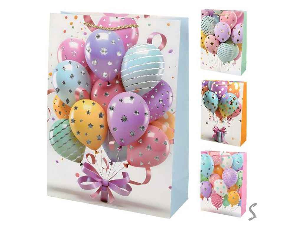 Пакет подарунковий S Balloons 18*23*10см R98343-S ТМ STENSON Пакет подарунковий S Balloons 18*23*10см R98343-S ТМ STENSON