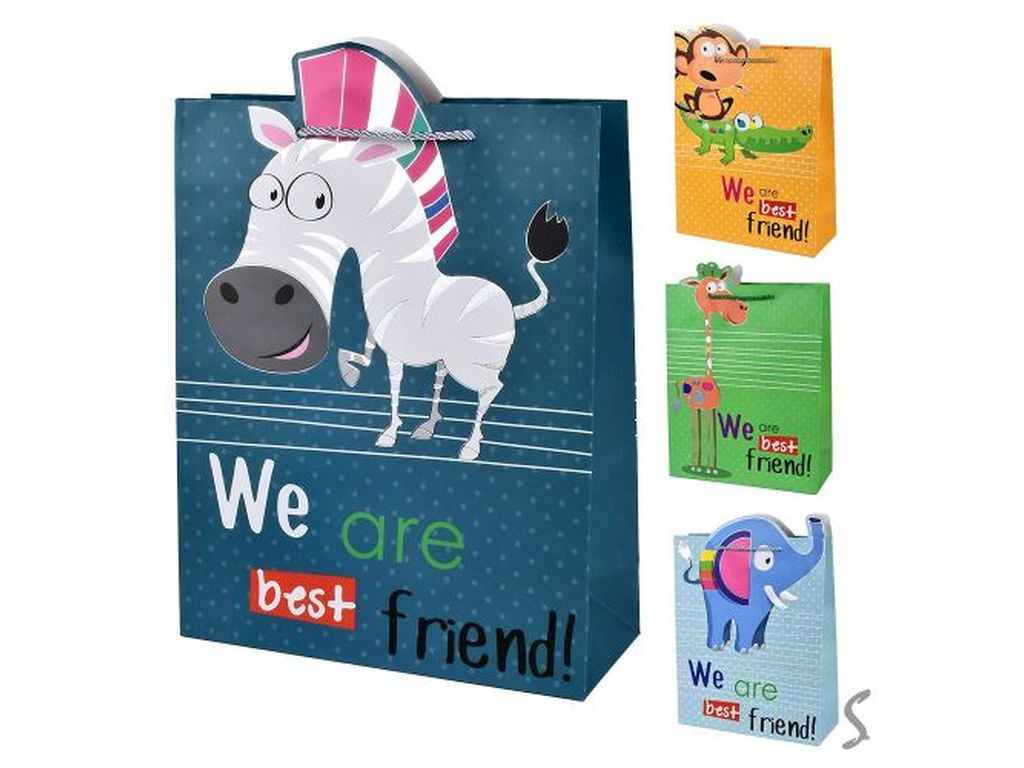 Пакет подарунковий S Best friend 18*23*10см R95480-S ТМ STENSON Пакет подарунковий S Best friend 18*23*10см R95480-S ТМ STENSON