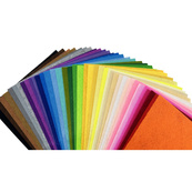 Набір фетру середньої жорсткості FTRMIX-40, 1 мм, 20х30 см, 40 аркушів, мікс кольорів. Зображення №2