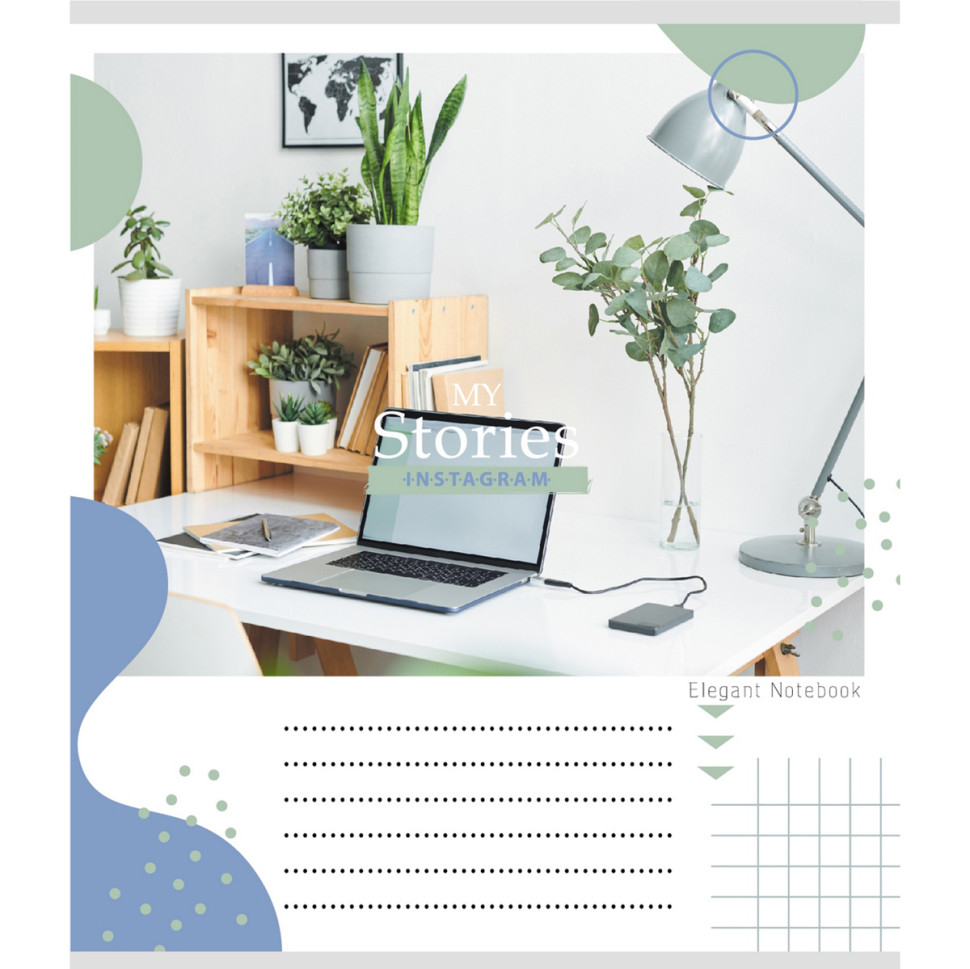 Тетрадь ученическая "Инста стори" 012-510249C-4 в косую линию, 12 листов Тетрадь ученическая "Инста стори" 012-510249C-4 в косую линию, 12 листов