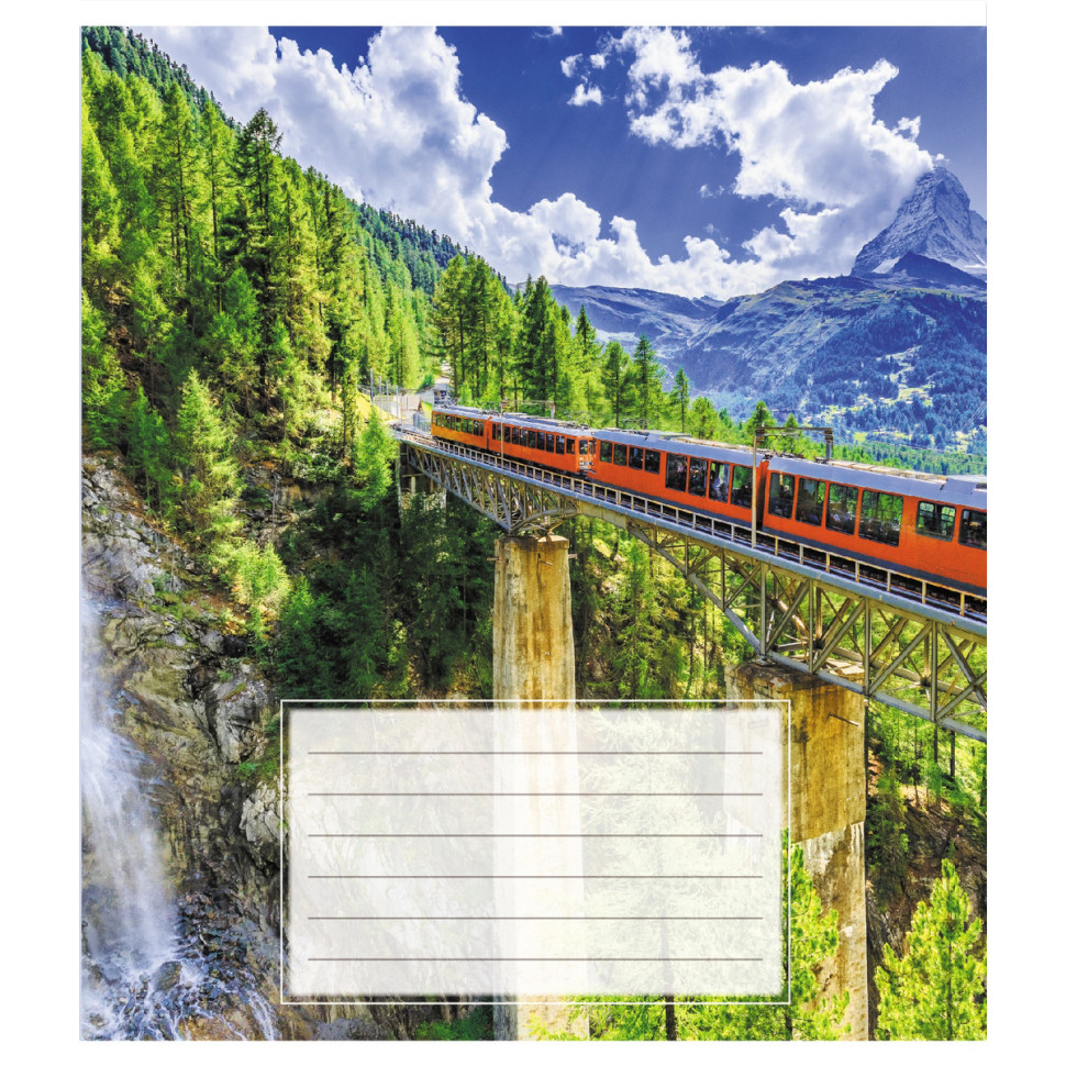 Тетрадь ученическая "Поезд" 018-540246L-1 в линию, 18 листов Тетрадь ученическая "Поезд" 018-540246L-1 в линию, 18 листов