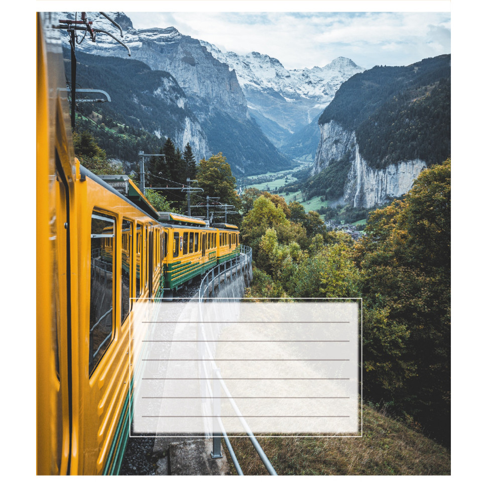 Тетрадь ученическая "Поезд" 018-540246L-3 в линию, 18 листов Тетрадь ученическая "Поезд" 018-540246L-3 в линию, 18 листов