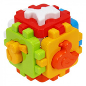 Детский развивающий кубик "Умный малыш 1+1" 1899TXK. Изображение №3